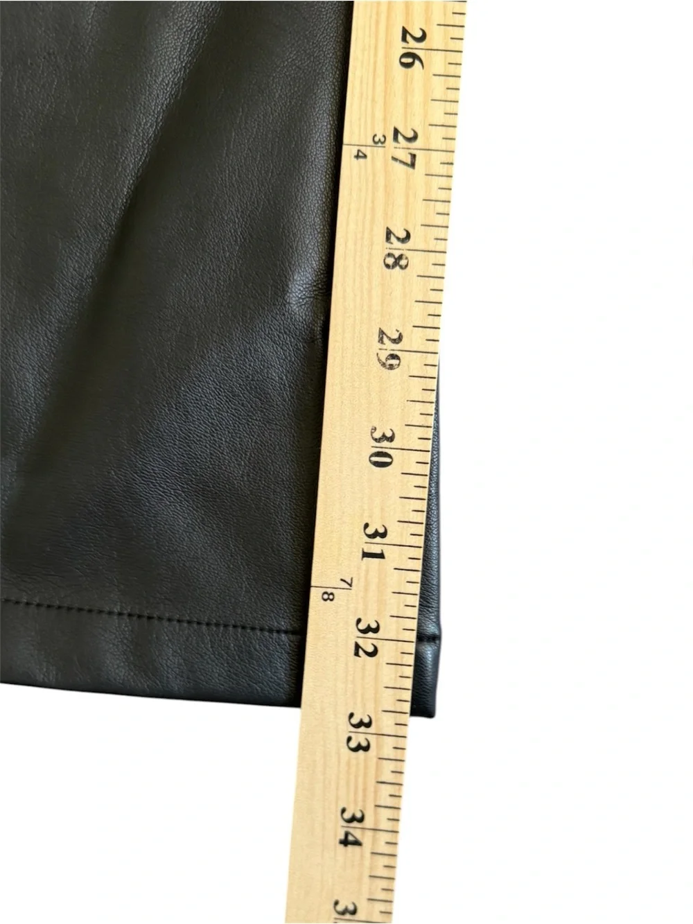 Manière De Voir Ambre Vegan Leather Lace-Up Flared Trousers | Black | Size 2 - Picture 14 of 15